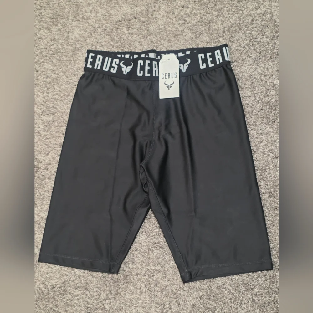 CERUS Women's Black Cropped Leggings Size 10 - Picture 3 of 5